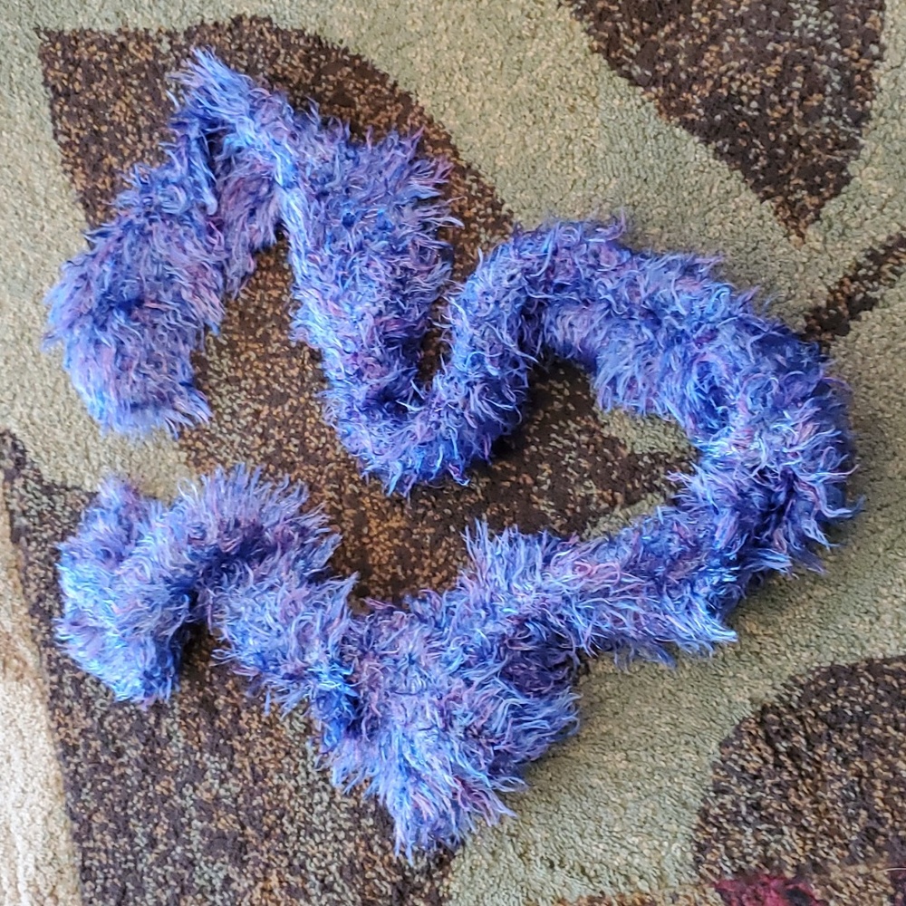 Women's hand crocheted 70" scarf
